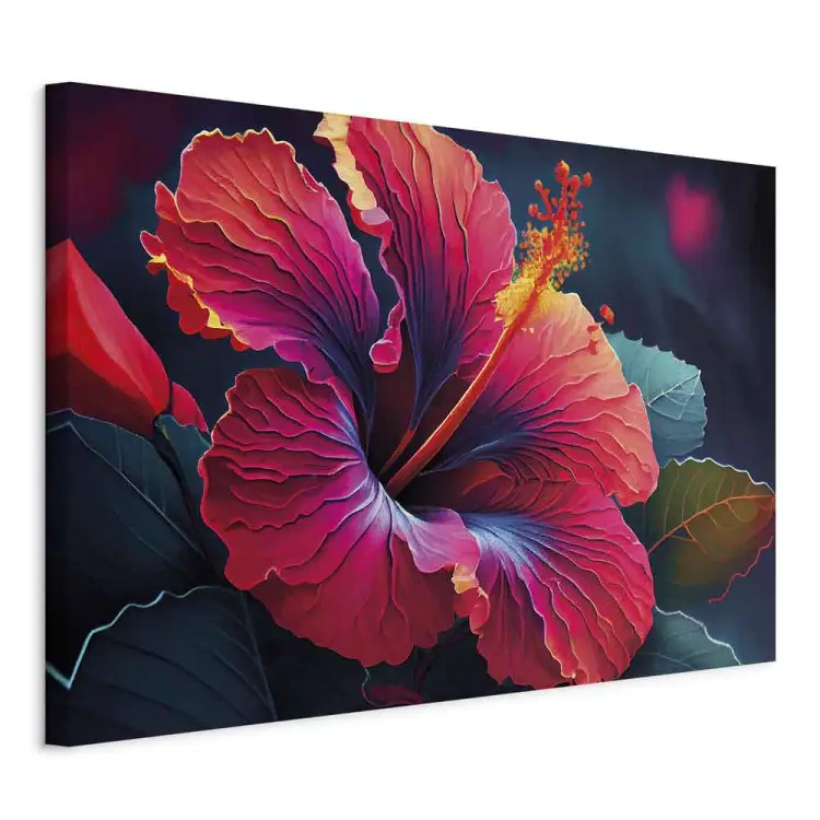 Flor exótica - motivo floral colorido em grande plano
