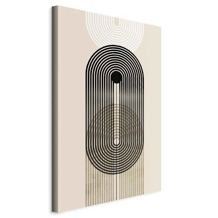 Abstractos - formas geométricas - preto, castanho e branco