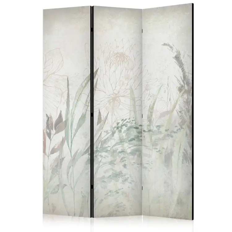 Jardim Boho - flores e folhas em tons pastel