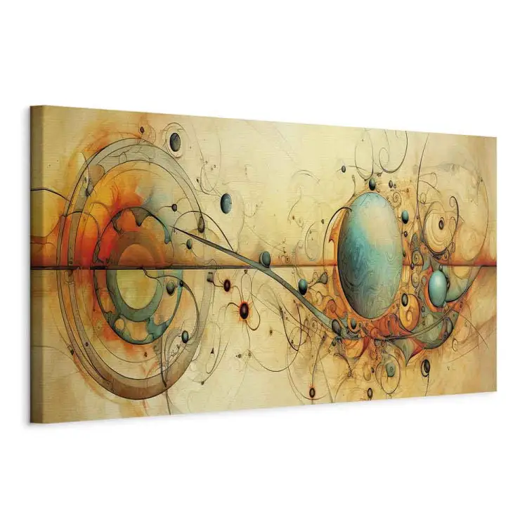 Um padrão abstrato - uma composição ao estilo de Leonardo da Vinci