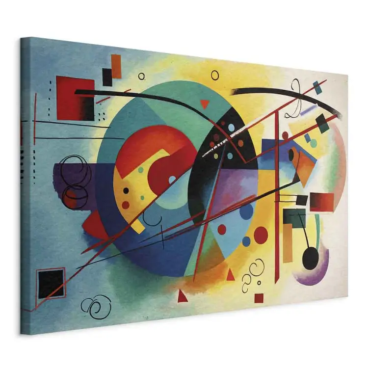 Abstração colorida - composição inspirada na obra de Kandinsky