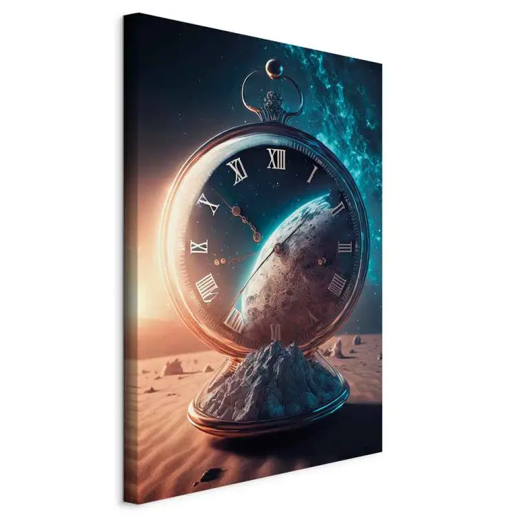 Relógio planetário - abstração com motivos temporais e co