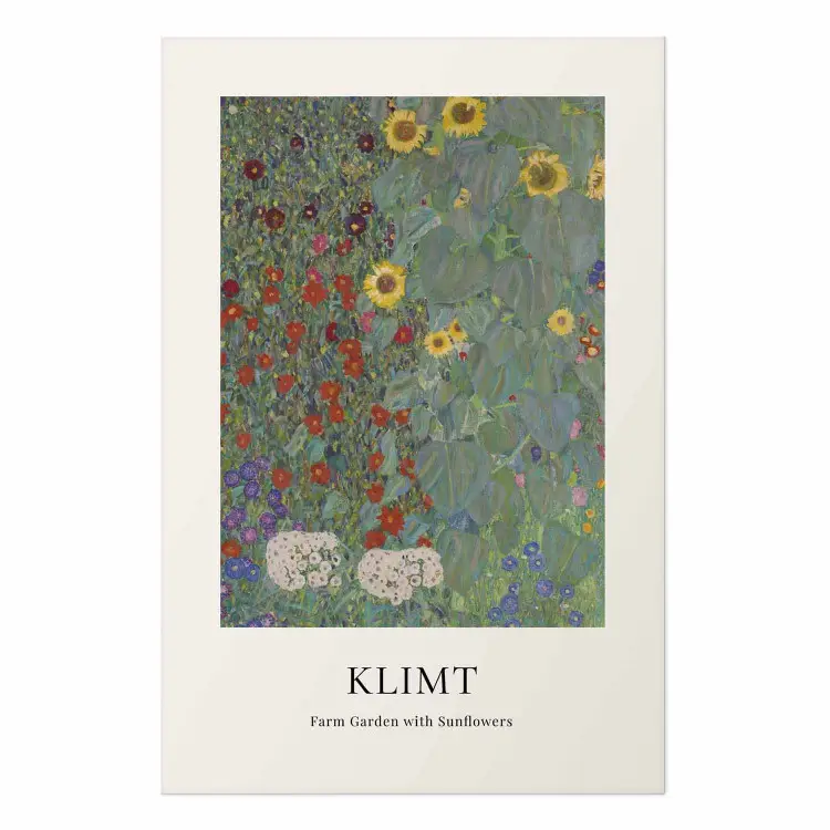 Gustav Klimt - Jardim campestre com girassóis