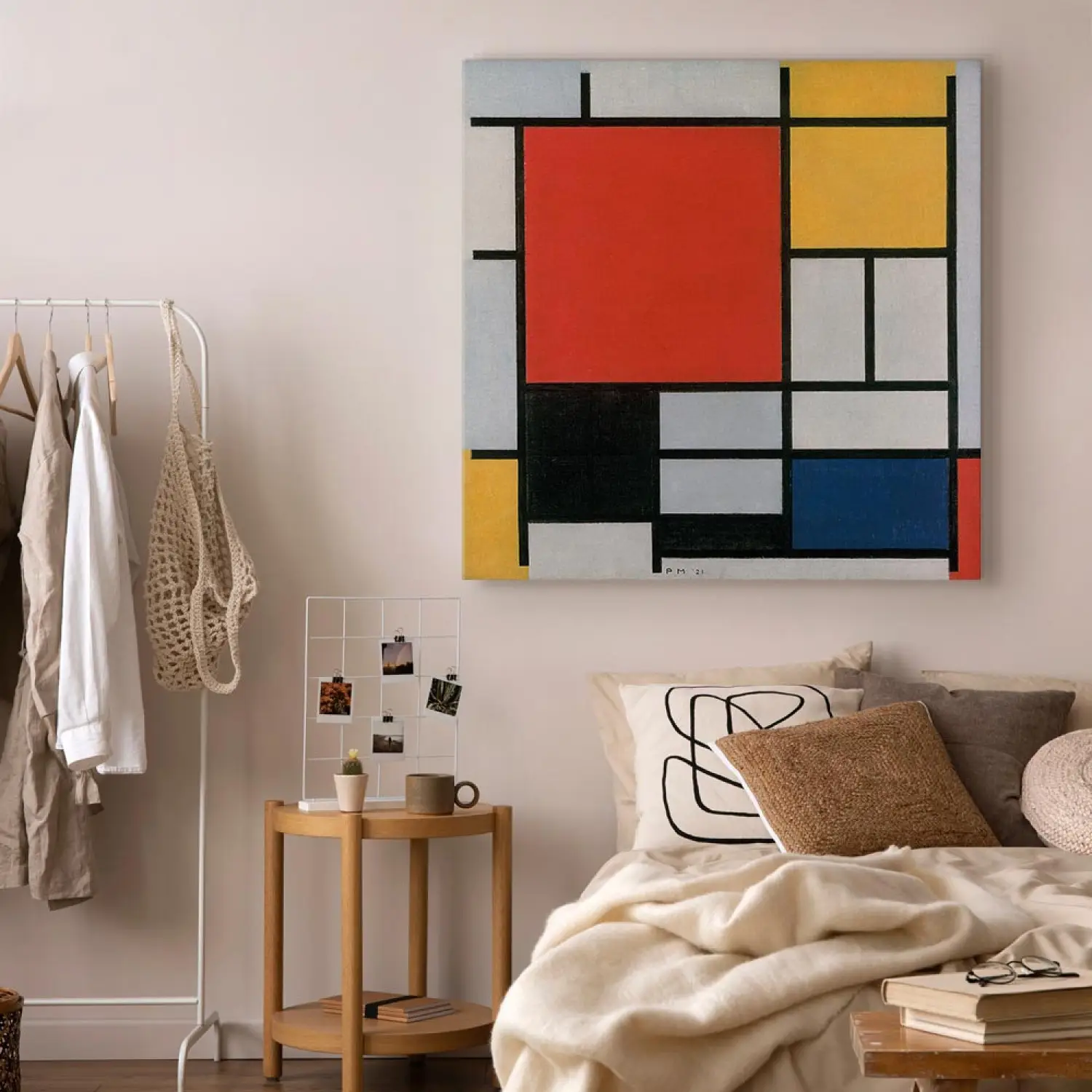 Quadro Piet Mondrian - Composition with Large Red Plane, Yellow