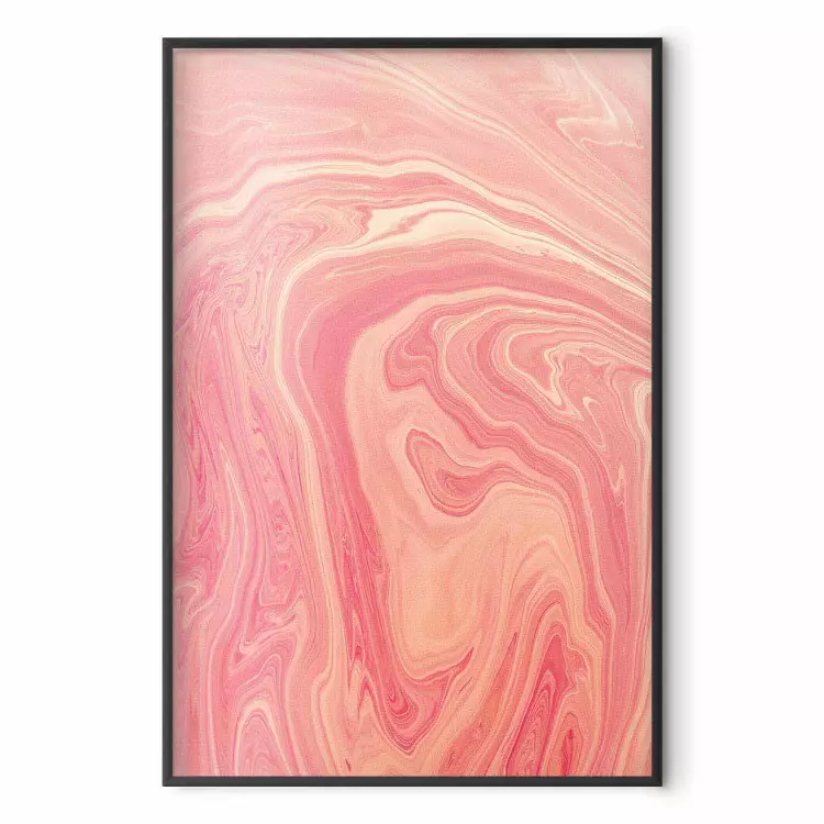 Onda cor-de-rosa - padrões fluidos em tons pastel sobre um fundo claro