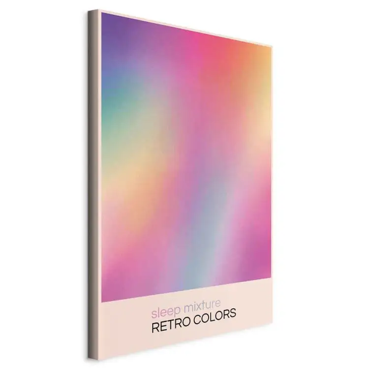Sonho colorido - gradiente abstrato em estilo retro