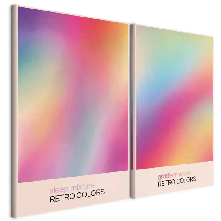Gradiente pastel - transições retro subtis