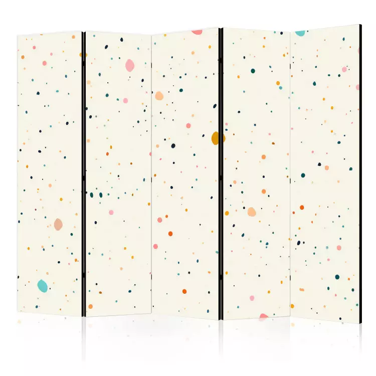Terrazzo spots - padrão com pontos multicoloridos sobre um fundo bege