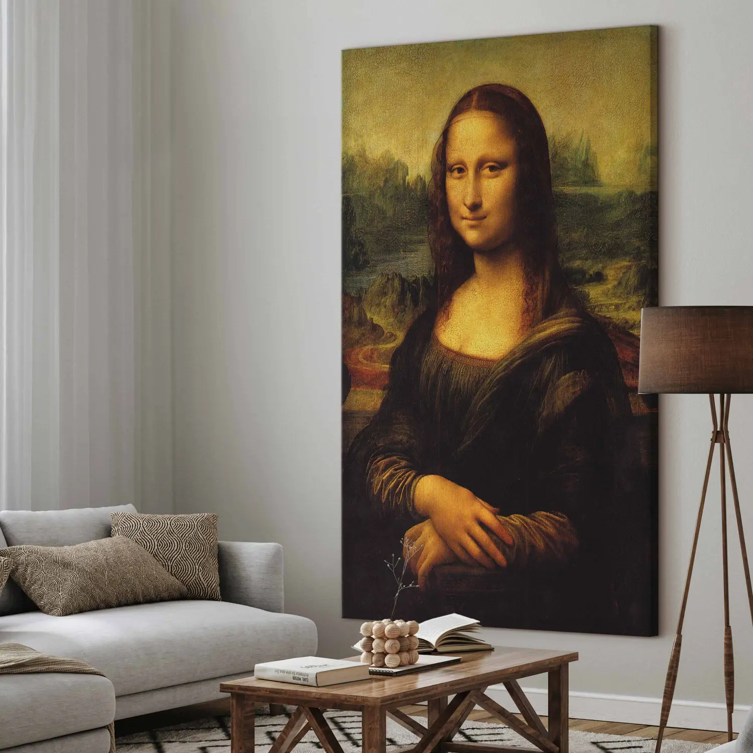 Tela grande Leonardo da Vinci - Mona Lisa - Quadros grandes XXL