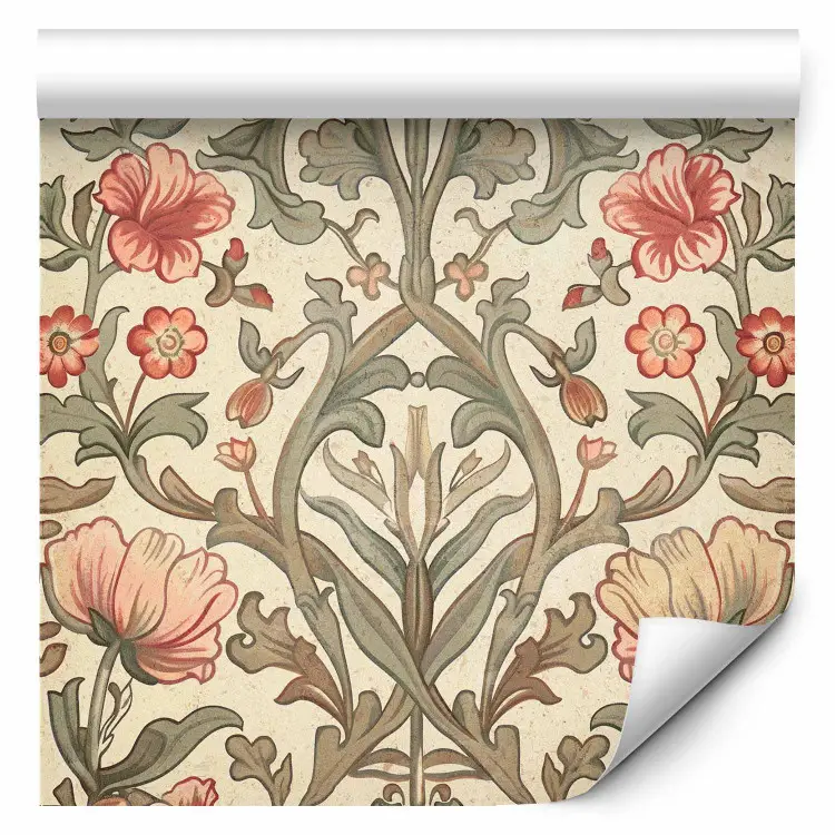 Composição decorativa - flores ornamentais em tons quentes