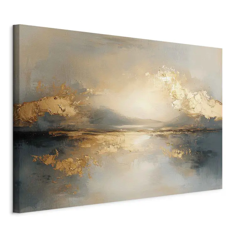Reflexo dourado - visão artística de paisagem com reflexos de luz