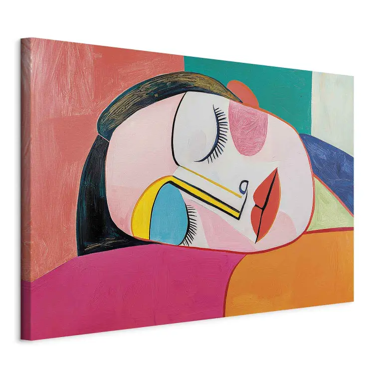 Inspirações Picasso - Retrato de mulher bela dormindo
