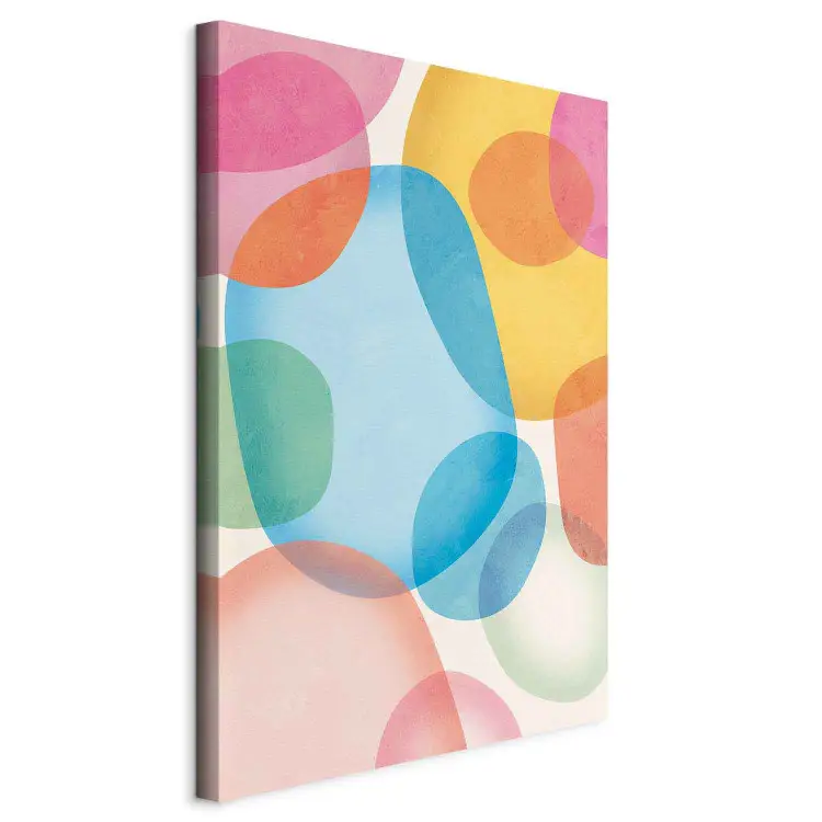 Leveza Colorida - manchas transparentes em composição pastel