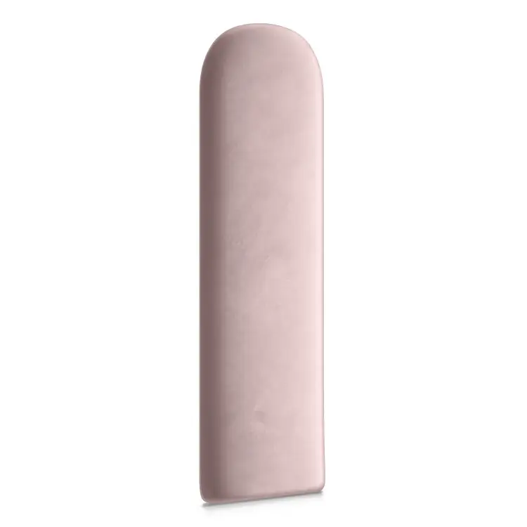 Painel estofado oval rosa