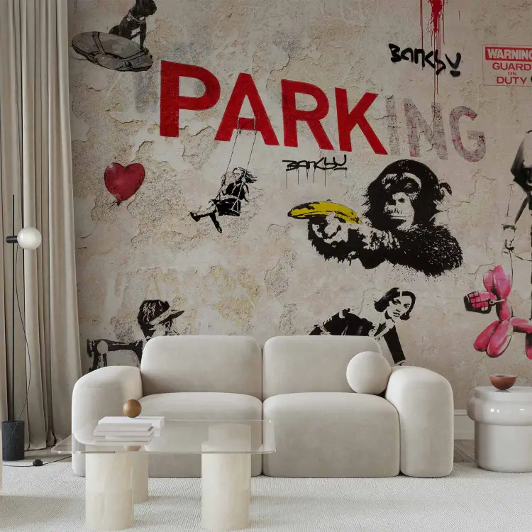 Colagem de graffiti Banksy