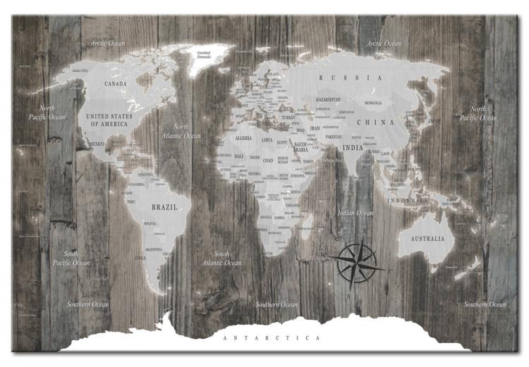 Placar de cortiça World of Wood [Cork Map]