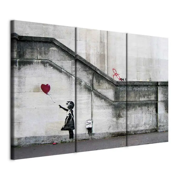 Rapariga com um balão Banksy