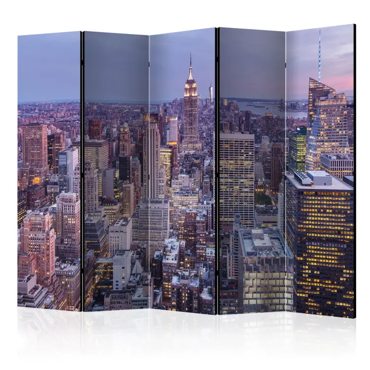 Cidade Noturna II - panorama do horizonte de arranha-céus de Manhattan em Nova York
