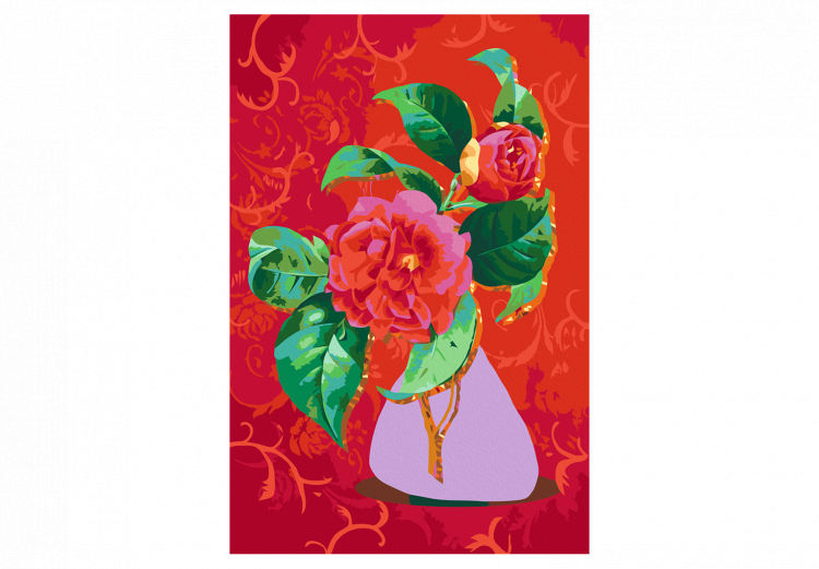Desenho para pintar com números Bouquet in a Purple Vase 136500 additionalImage 3
