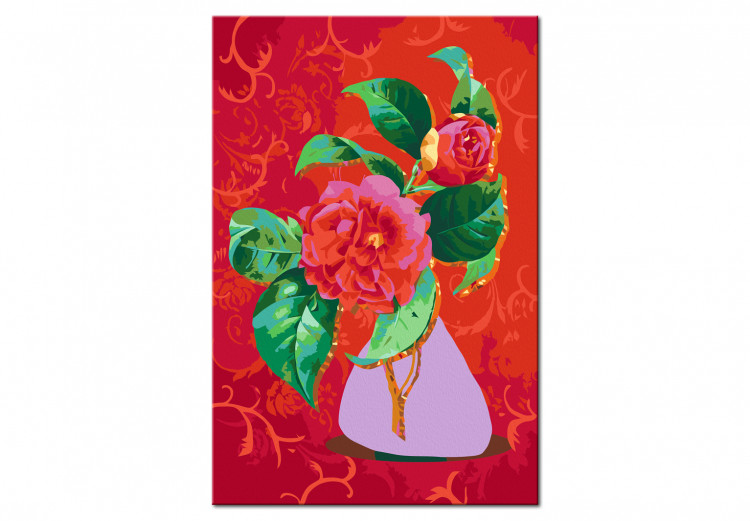 Desenho para pintar com números Bouquet in a Purple Vase 136500 additionalImage 4