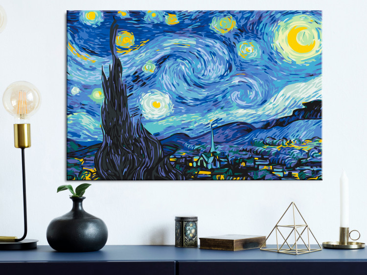 Desenho para pintar com números Van Gogh's Starry Night 132410 additionalImage 2