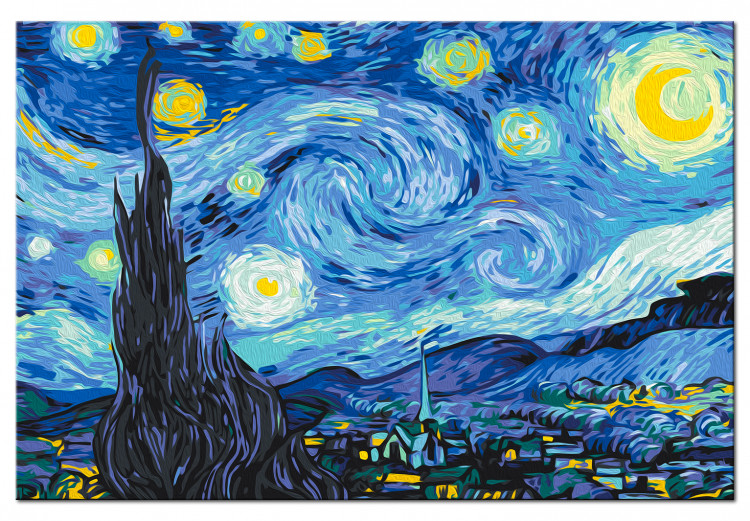 Desenho para pintar com números Van Gogh's Starry Night 132410 additionalImage 5