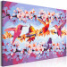 Desenho para pintar com números Chirping - Colorful Hummingbirds and Purple Flowering Twigs 144610 additionalThumb 6