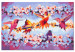 Desenho para pintar com números Chirping - Colorful Hummingbirds and Purple Flowering Twigs 144610 additionalThumb 3