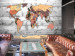 Mural de parede Direção Mundial - mapa mundial com inscrições em inglês de países e cidades 90210