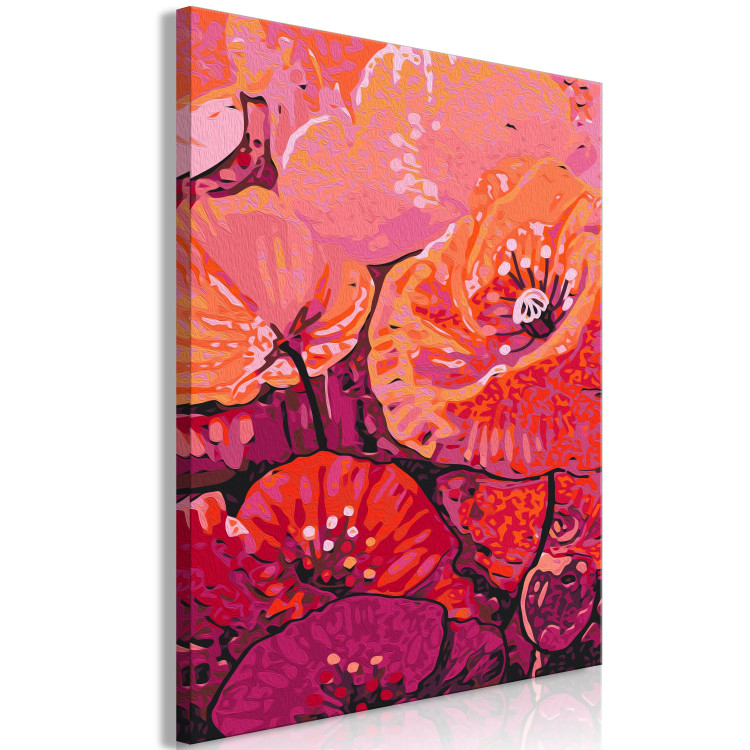Desenho para pintar com números Coral Pink Poppies - Blooming Pink Flowers, Flower Buds 144520 additionalImage 6