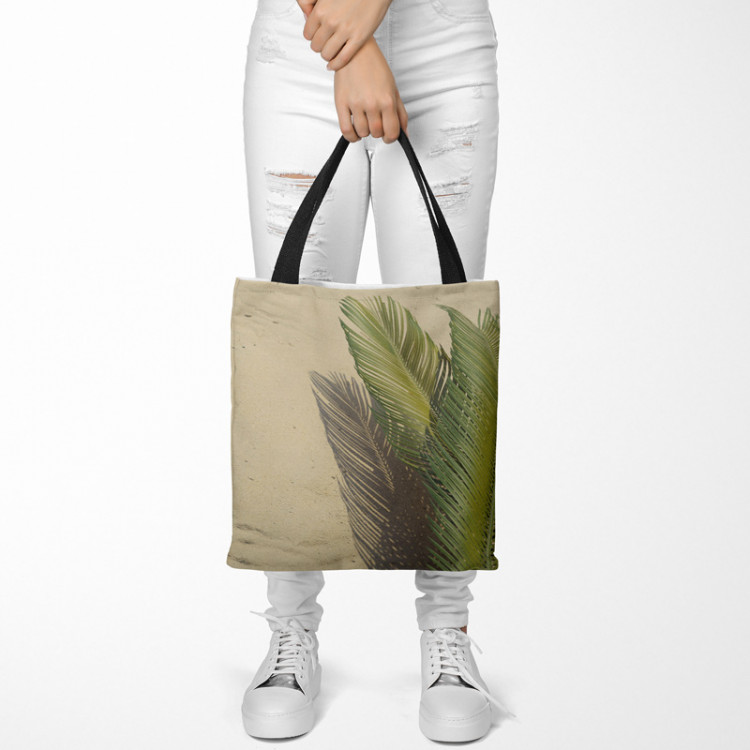Saco Palm shade - a minimalist floral composition on a sand background 147520 additionalImage 2
