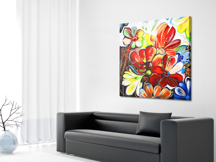 Pintura Flores coloridas (1 parte) - um campo fantasioso com cores suculentas 48620 additionalImage 2