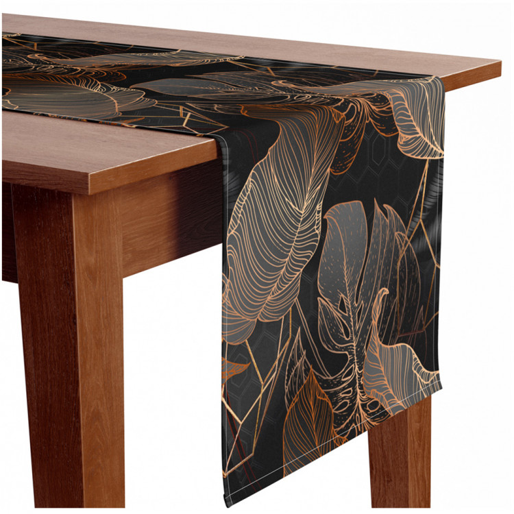 Corre-mesa Abstract leaves - an intriguing composition with a geometric motif 147330