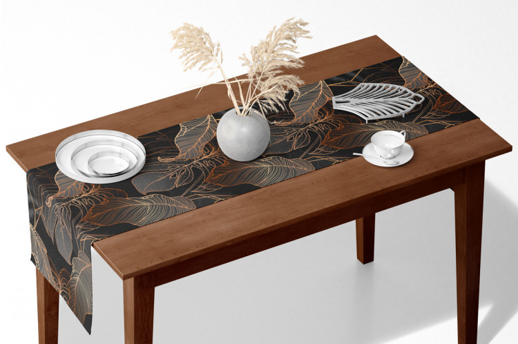 Corre-mesa Abstract leaves - an intriguing composition with a geometric motif 147330 additionalImage 3