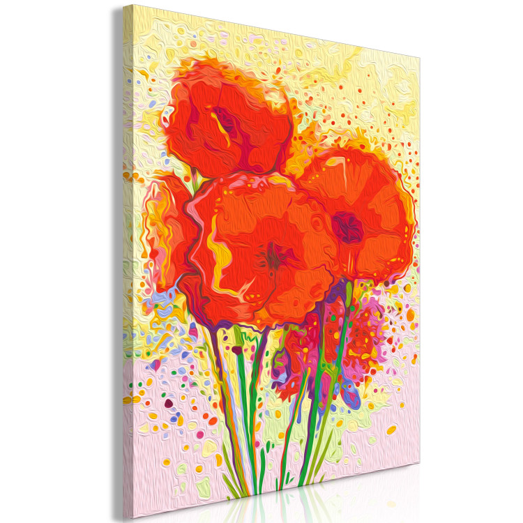 Desenho para pintar com números Floral Harmony - Colorful Bouquet With Ripe Poppies 149750 additionalImage 7