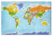Placar decorativo World Map: Countries Flags [Cork Map] 95950 additionalThumb 2