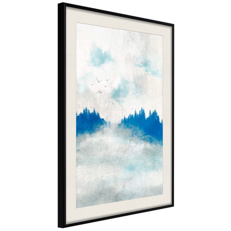Cartaz Blue Forest - Delicate, Hazy Landscape in Blue Tones 145760 additionalImage 10