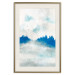 Cartaz Blue Forest - Delicate, Hazy Landscape in Blue Tones 145760 additionalThumb 27