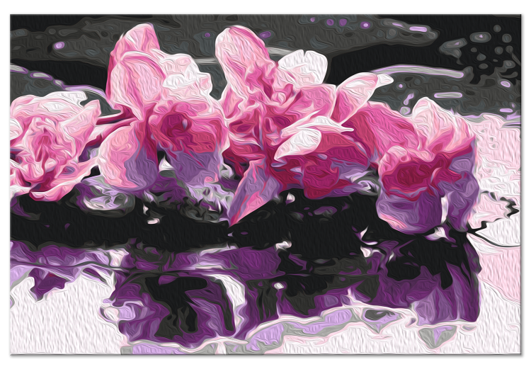 Desenho para pintar com números Flowers on the Water - Pink Plants Surrounded by a Pond 150380 additionalImage 4