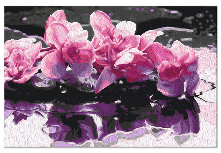 Desenho para pintar com números Flowers on the Water - Pink Plants Surrounded by a Pond 150380 additionalImage 7