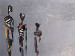 Quadro em tela Sequência (1 peça) - silhuetas abstratas de pessoas em fundo cinza 47090 additionalThumb 3