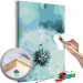 Desenho para pintar com números Turquoise Dandelion  138501