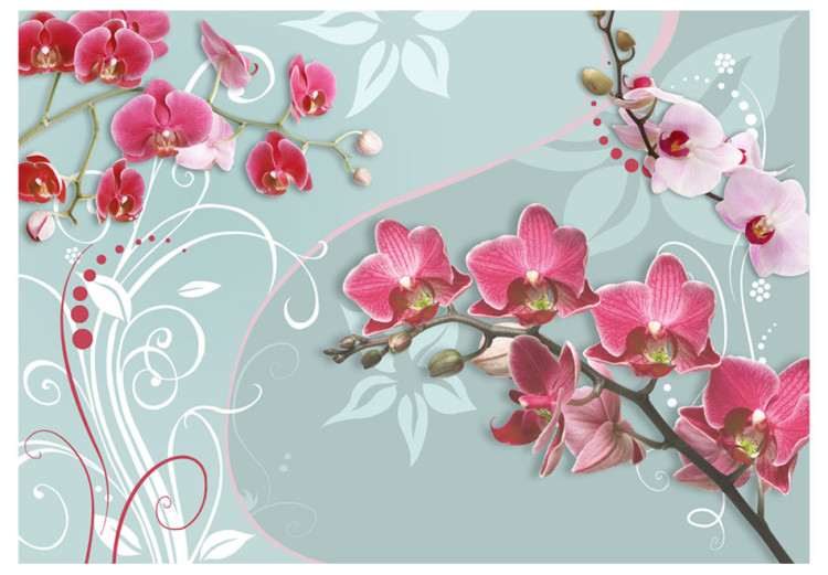 Fotomural Pink orchids - variation II 60301 additionalImage 1