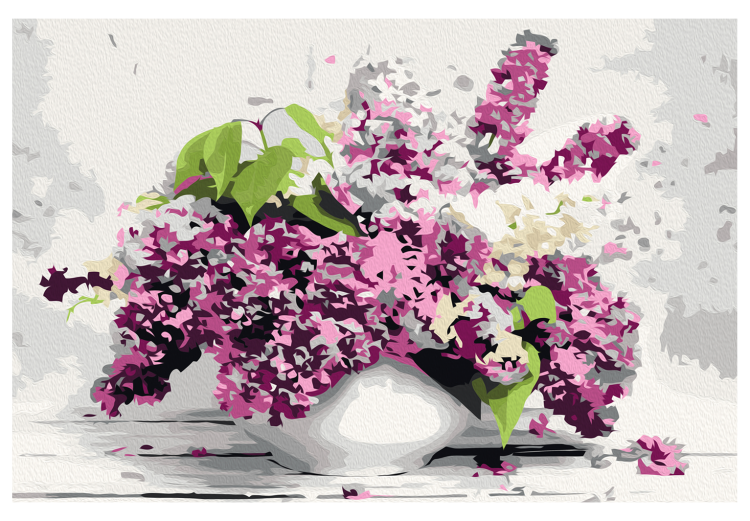 Desenho para pintar com números Vase and Flowers 107531 additionalImage 7
