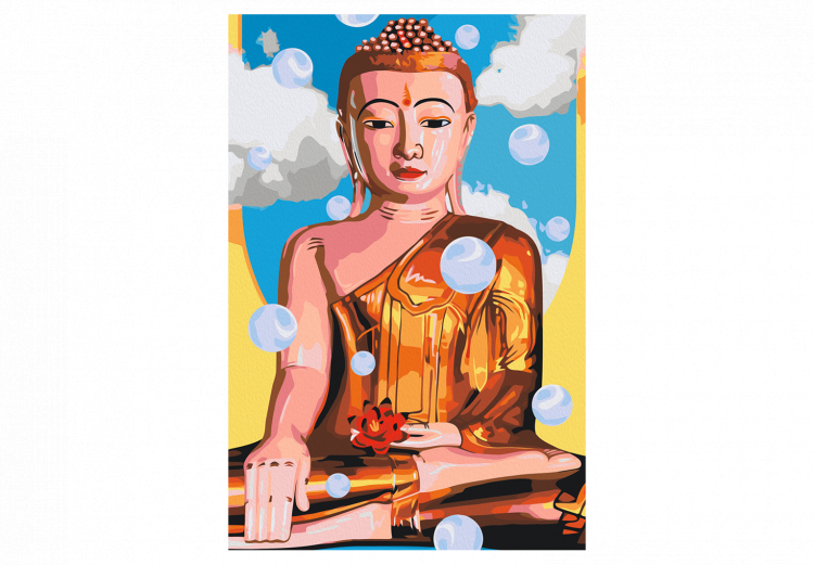 Desenho para pintar com números Levitating Buddha 135631 additionalImage 4