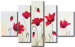 Pintura em tela Flores de papoila escarlate 48531