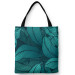 Saco Leafy thickets - a graphic floral pattern in shades of sea green 147561