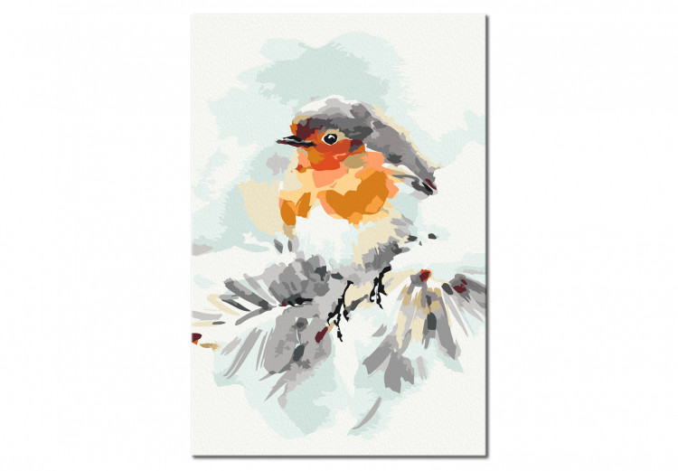 Desenho para pintar com números Bird on the Christmas Tree 130771 additionalImage 5