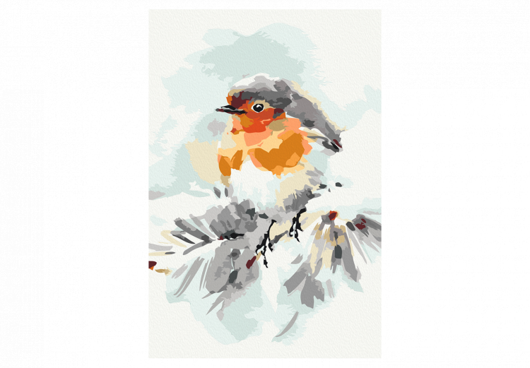 Desenho para pintar com números Bird on the Christmas Tree 130771 additionalImage 6