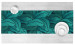 Corre-mesa Leafy thickets - a graphic floral pattern in shades of sea green 146681 additionalThumb 2